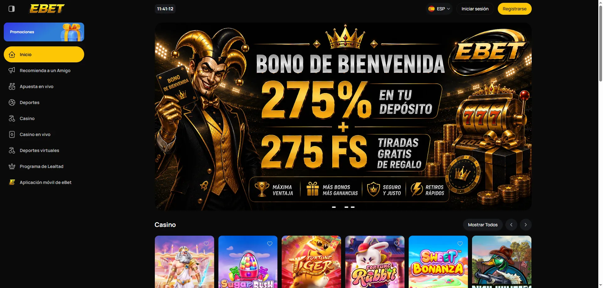 eBet Casino plataforma en l&iacute;nea para jugadores mexicanos 2026